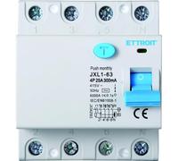 IXTRIMA Interruttore Differenziale Puro 4P 25A 300mA 380V-6KA 300mA per Guida DIN - 4 Moduli DIN - Protezione Circuiti e Sicurezza Impianti