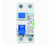 IXTRIMA Interruttore Differenziale Puro Magnetotermico 2P 25A 30mA CURVA B 6KA AC/DC 220V 30mA CURVA B per Guida DIN - 2 Moduli DIN - Protezione Circuiti e Sicurezza Impianti