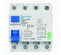 IXTRIMA Interruttore Differenziale Puro Magnetotermico 4P 25A 30mA CURVA B 6KA AC/DC 380V 30mA CURVA B per Guida DIN - 4 Moduli DIN - Protezione Circuiti e Sicurezza Impianti