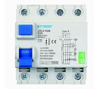 IXTRIMA Interruttore Differenziale Puro Magnetotermico 4P 63A 30mA CURVA B 6KA AC/DC 380V 30mA CURVA B per Guida DIN - 4 Moduli DIN - Protezione Circuiti e Sicurezza Impianti