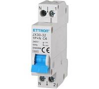 IXTRIMA Interruttore Magnetotermico Automatico 1P+N 16A C16 220V 4.5kA, occupa 1 modulo