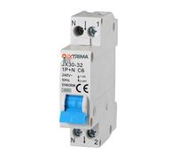 IXTRIMA Interruttore Magnetotermico Automatico, 1P+N 6A 220V C6 4.5kA occupa 1 modulo