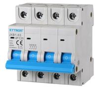 IXTRIMA Interruttore Magnetotermico Automatico 4P 20A 380V 6kA MCB C20 occupa 4 moduli DIN