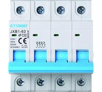 IXTRIMA Interruttore Magnetotermico Automatico 4P 32A 380V 6kA MCB C32 occupa 4 moduli DIN