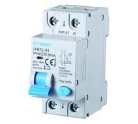 IXTRIMA Interruttore Magnetotermico Differenziale 1P+N 10A 30mA 220V-6KA CLASSE A 2 MODULI 30mA per Guida DIN - Protezione Circuiti e Sicurezza Impianti