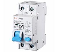 IXTRIMA Interruttore Magnetotermico Differenziale 1P+N 25A 30mA 220V-6KA 2 MODULI 30mA per Guida DIN - Protezione Circuiti e Sicurezza Impianti