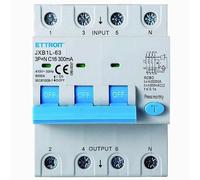 IXTRIMA Interruttore Magnetotermico Differenziale 3P+N 16A 300mA 380V-6KA 300mA per Guida DIN - 4 Moduli DIN - Protezione Circuiti e Sicurezza Impianti