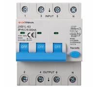 IXTRIMA Interruttore Magnetotermico Differenziale 3P+N 16A 300mA 380V-6KA CLASSE A 300mA per Guida DIN - 4 Moduli DIN - Protezione Circuiti e Sicurezza Impianti