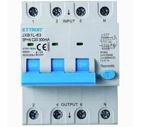 IXTRIMA Interruttore Magnetotermico Differenziale 3P+N 20A 300mA 380V-6KA 300mA per Guida DIN - 4 Moduli DIN - Protezione Circuiti e Sicurezza Impianti