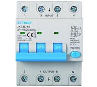 IXTRIMA Interruttore Magnetotermico Differenziale 3P+N 25A 30mA 380V-6KA CLASSE A 30mA per Guida DIN - 4 Moduli DIN - Protezione Circuiti e Sicurezza Impianti