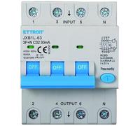 IXTRIMA Interruttore Magnetotermico Differenziale 3P+N 32A 30mA 380V-6KA CLASSE A 30mA per Guida DIN - 4 Moduli DIN - Protezione Circuiti e Sicurezza Impianti