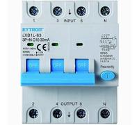 IXTRIMA Interruttore Magnetotermico Differenziale, 3P+N, 380V-6KA, 30mA, 4 Moduli DIN (10A)