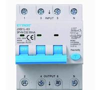IXTRIMA Interruttore Magnetotermico Differenziale 3P+N 32A 30mA 380V-6KA 30mA per Guida DIN - 4 Moduli DIN - Protezione Circuiti e Sicurezza Impianti