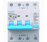 IXTRIMA Interruttore Magnetotermico Differenziale, 3P+N, 380V-6KA, 30mA, 4 Moduli DIN (63A)
