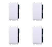 IXTRIMA Interruttore unipolare 1P 16A compatibile plana colore bianco EV0401 kit 4pz