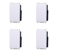 IXTRIMA Invertitore 1P 16A compatibile plana colore bianco EV0901 kit 4pz
