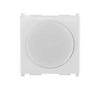 IXTRIMA Lampada segnapasso LED da incasso 2 moduli con tasto click ON/OFF, luce bianca fredda 6000K, compatibile Vimar Plana, bianco