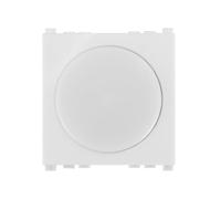 IXTRIMA Lampada segnapasso LED da incasso 2 moduli con tasto click ON/OFF, luce bianca naturale 4000K, compatibile Vimar Arkè, bianco