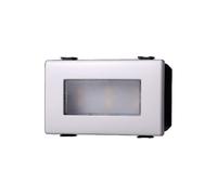 IXTRIMA Lampada segnapasso LED da incasso 3 moduli, luce bianca calda 3000K, compatibile BTicino Matix