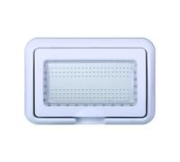 Ixtrima Placca con coperchio e Supporto da esterno Ip55 4 posti (idrobox) compatibile con Bticino Living Light, supporto stagno 4P COLORE bianco