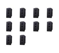 IXTRIMA Presa Bipasso 2P+T 10/16A 250V, Compatibile con Bticino Living Light, Nero, Set da 10 Pezzi