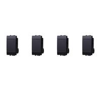 IXTRIMA Pulsante 1P 16A Unipolare Colore Nero Compatibile Con Bticino Living International/LIGHT