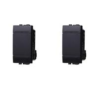 IXTRIMA Pulsante 1P 16A Unipolare Colore Nero Compatibile Con Bticino Living International/LIGHT