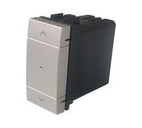 IXTRIMA Pulsante saliscendi tapparella Zigbee/Tuya connesso Smart Wifi frutto modulo compatibile con supporti Bticino Living grigio tech