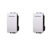 IXTRIMA Pulsante unipolare 1P 10A compatibile Bticino Livinglight colore bianco - SET 2 PZ