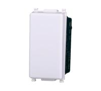 IXTRIMA Pulsante unipolare 1P 10A compatibile plana colore bianco EV1001