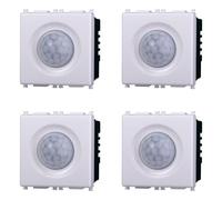 IXTRIMA Sensore di movimento infrarossi PIR compatibile plana colore bianco EV1801 KIT 4PZ