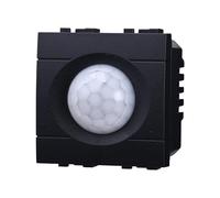 IXTRIMA Sensore Movimento PIR Timer 2P 2M Colore Nero Compatibile Con Bticino Living International/LIGHT 2 MODULI