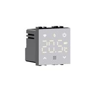 IXTRIMA termostato da incasso modulo programmabile 2P 240V display touch retroilluminato colore bianco compatibile su supporti Vimar plana