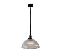 IXWQ Tradizionale Lampada a sospensione a soffitto con coperchio in vetro country americano Lampada a sospensione for ristorante creativo regolabile con lampadario nostalgico in metallo in ferro battu