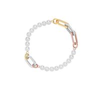 iXXXi Connect Bracciale con perle composite, 20.5cm, Acciaio inossidabile, Nessuna pietra preziosa