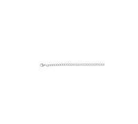 iXXXi Men Collana Flat Chain Argento | 50cm, 50cm, Acciaio inossidabile, Nessuna pietra preziosa