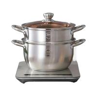 IXYFFRQO Cassetto for Gabbia Domestica Ispessita a Doppio Strato in Acciaio Inossidabile SUS304, pentola for zuppa e stufato Mantou Piccola al Vapore