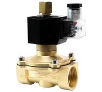 IXYFFRQO Elettrovalvola a solenoide Impermeabile in Ottone 1/4 "1/2" 3/4 "1" 2 "normalmente Aperta 220v 24V 12V 220V 110V(1/2",NPT)