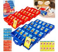 IXYHKB indovina chi gioco per bambini giochi per due, indovina chi originale Guess Who Card Game per bambini, indovina chi portatile per bambini dai 6 anni in su (versione inglese)