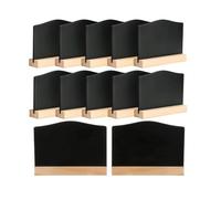 Iyalezirk 12 Mini Lavagne con Supporto, Piccoli Cartelli In Legno per Etichettatura, Mini Lavagne, Segnaposto, Cartellini Dei Prezzi