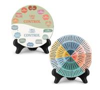 Iyalezirk 2 Set di diagrammi a ruota dello stato d'animo rilassanti, decorazioni psicologiche per la casa e l'ufficio, e attrezzature psicologiche.