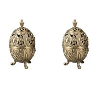 Iyalezirk 2 x Bruciatore di incenso vintage cono bobina portabruciatore di incenso decorazione ufficio casa camera da letto tavolo aromaterapia ornamento
