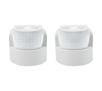 Iyalezirk 2 x Sensore di movimento a sonda a infrarossi a doppia sonda impermeabile IP65 AC 220 V-240 V Rilevatore di movimento automatico PIR 120 °