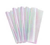 Iyalezirk 20 Pezzi 59 Cm X 57 Cm Carta da Imballaggio nel Cellophane Carta da Regalo con Pellicola Iridescente Carta da Imballaggio con Fiori Vieni