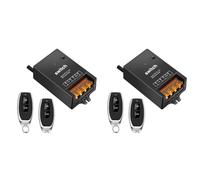 Iyalezirk 2X Interruttore di Controllo Remoto 12 V con Relè 30 A, Interruttore Wireless CC 72 V 60 V 48 V 36 V 24 V 12 V per Luci, Lampade, Ventilatori