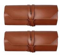 Iyalezirk 2X Rotolo Portautensili nel Pelle, Borsa Porta Attrezzi nel Pelle, Borsa Porta Attrezzi Multifunzione nel Pelle Borsa Porta Attrezzi per Riparazione Biciclette