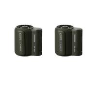 Iyalezirk 2X USB Portatile Personale Appeso Ventola 4500mAh Ricarica Portatile Ventilatore Elettrico Sport All'aperto Aria Condizionata Fan-C