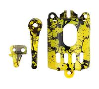 Iyalezirk 3 pezzi/set fai da te guscio modificato per elettrico tagliacapelli accessori barbiere trimmer motore coperchio interruttore giallo