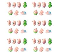 Iyalezirk 42 PZ Maiale nel Plastica Decorazione per La Casa DIY Figurine Paesaggio Accessori Fata Giardino Miniature Decorazioni per La Stanza