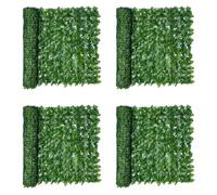 Iyalezirk 4X 0,5X3 Metri Parete Pianta Recinzione Foglie Artificiali Faux Ivy Leaf Recinzione Privacy Screen Decor Siepe